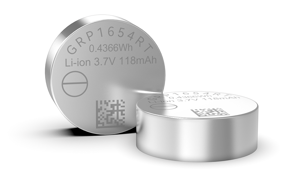 GRP1654系列可充電鋰離子紐扣電池