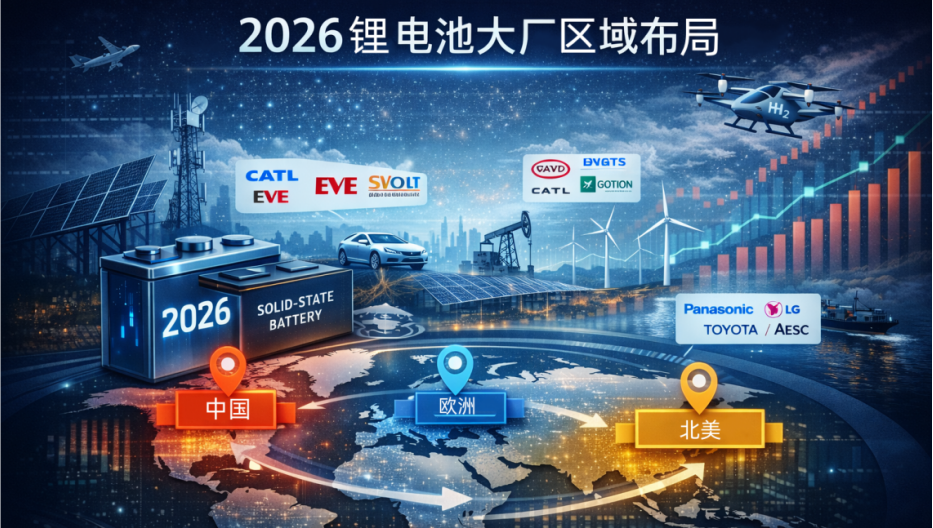2026鋰電池大廠區(qū)域布局