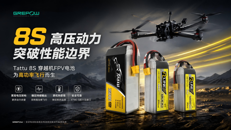 Tattu8S穿越機電池