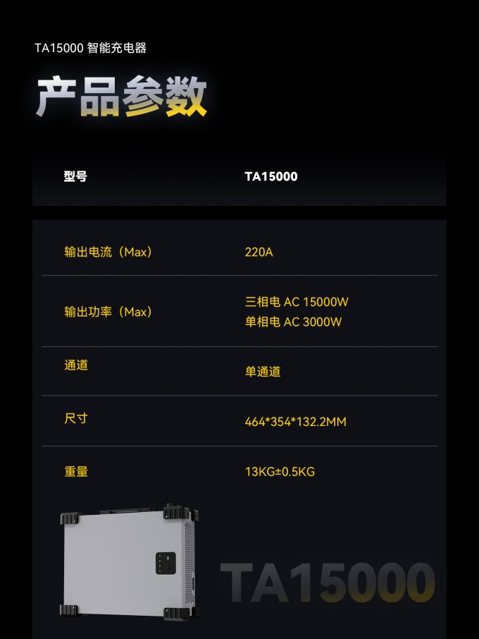 Tattu5.0專用充電器參數(shù)