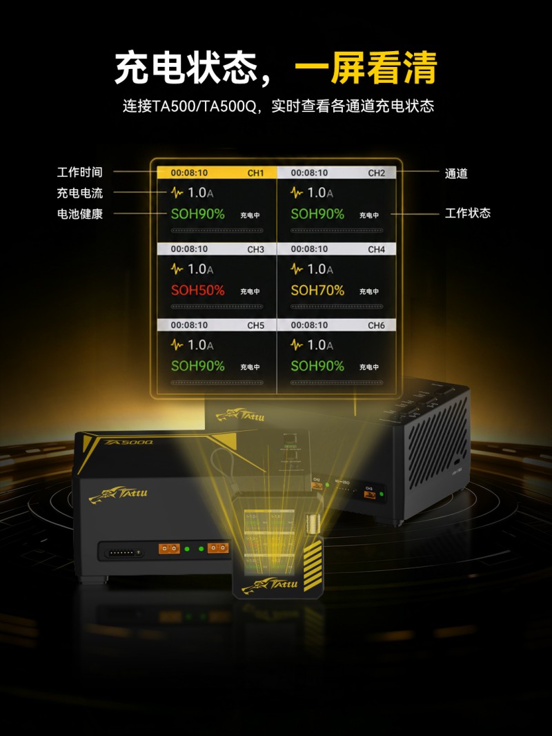 無人機電池檢測器TA-BC 充電狀態(tài) 一屏看清